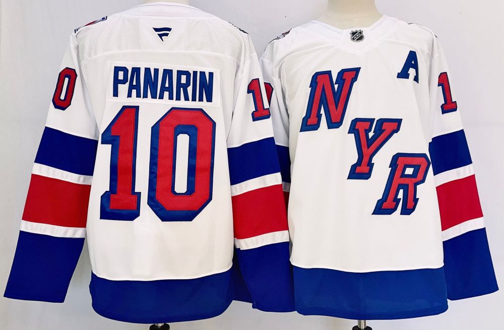 Men's NHL New York Rangers #10 Artemi Panarin Fanatics White Stadium Series Jersey