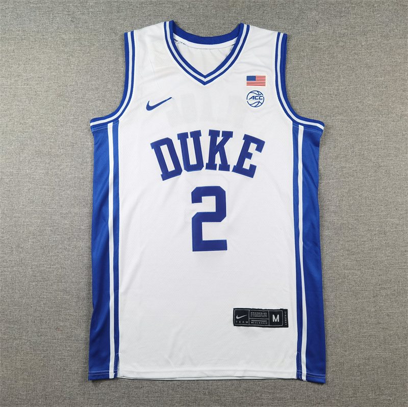 Men's NCAA Duke Blue Devils #2 Cooper Flagg Nike White Basketball Swingman Jersey