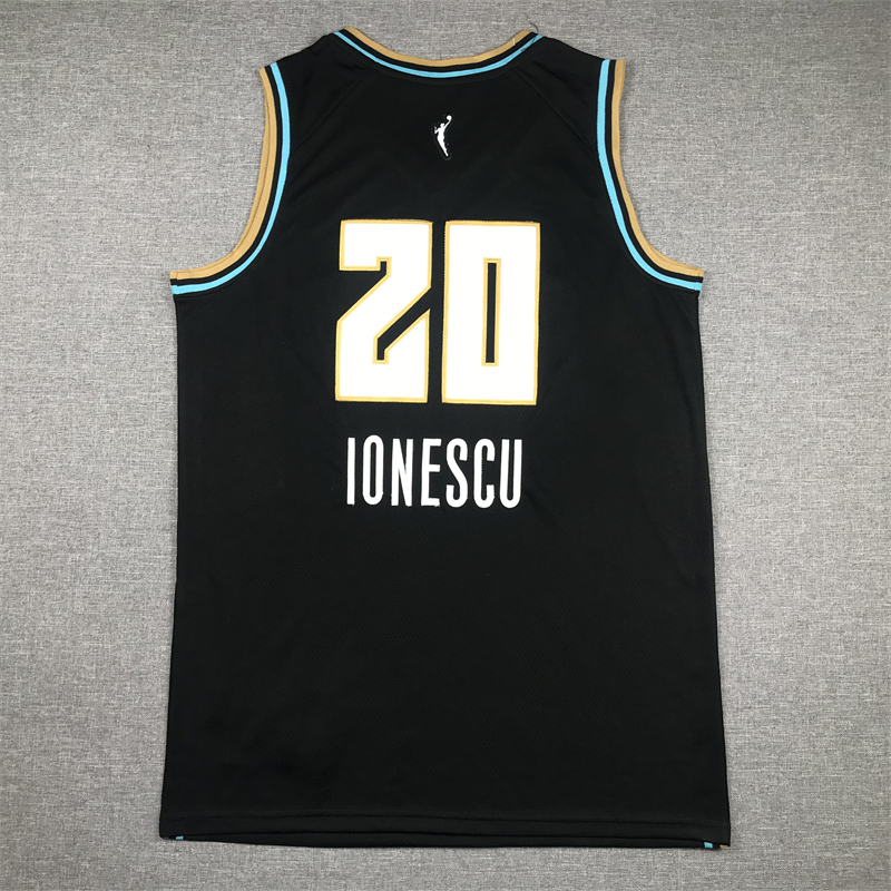 Men's WNBA New York Liberty #20 Sabrina Ionescu Nike Rebel Edition Swingman Black Jersey
