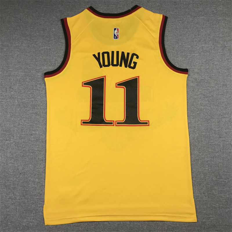 Men's NBA Atlanta Hawks #11 Trae Young Nike 2021-22 City Edition Swingman Jersey