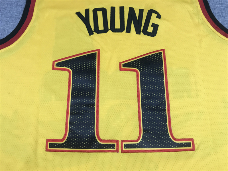 Men's NBA Atlanta Hawks #11 Trae Young Nike 2021-22 City Edition Swingman Jersey
