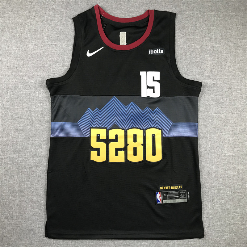 Men's NBA Denver Nuggets #15 Nikola Jokic Nike 2023-24 City Edition Swingman Jersey