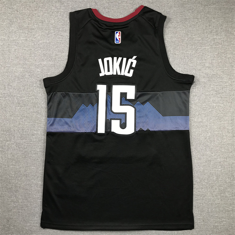 Men's NBA Denver Nuggets #15 Nikola Jokic Nike 2023-24 City Edition Swingman Jersey