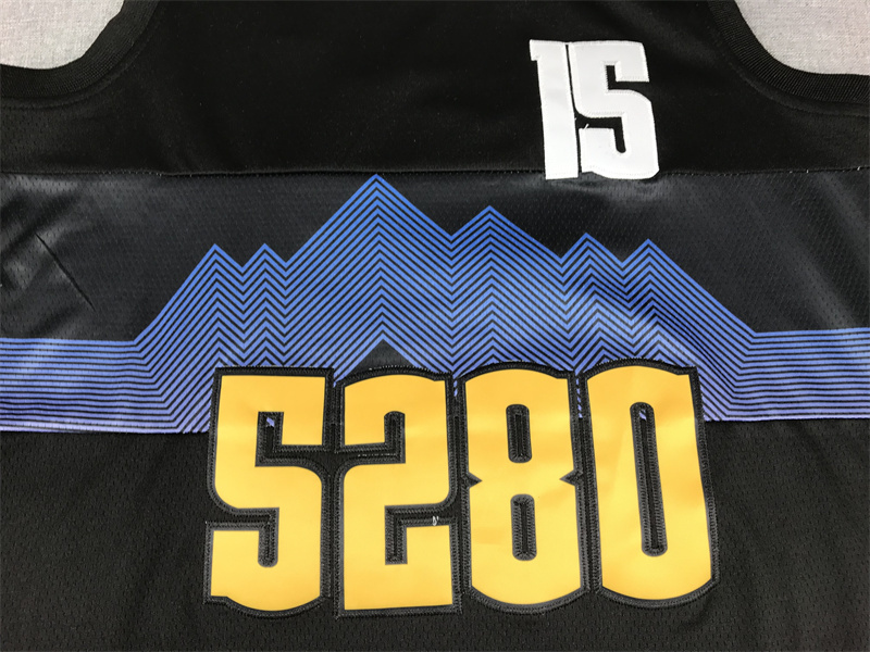 Men's NBA Denver Nuggets #15 Nikola Jokic Nike 2023-24 City Edition Swingman Jersey