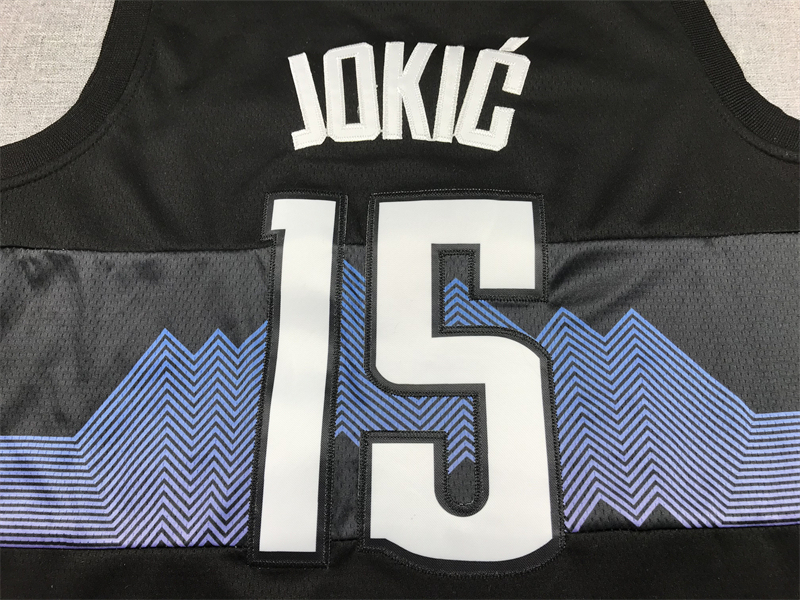 Men's NBA Denver Nuggets #15 Nikola Jokic Nike 2023-24 City Edition Swingman Jersey