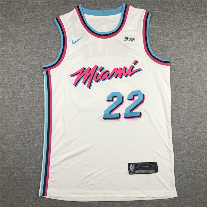 Men's NBA Miami Heat #22 Jimmy Butler Nike 2017-18 City Edition Swingman Jersey