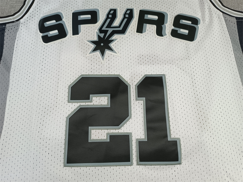 Men's NBA 1998-99 San Antonio Spurs #21 Tim Duncan Mitchell & Ness White Swingman Jersey