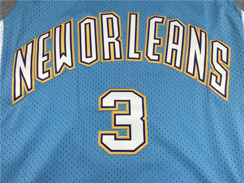 Men's NBA 2005-06 Charlotte Hornets #3 Chris Paul Mitchell & Ness Hardwood Swingman Jersey
