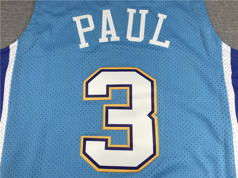 Men's NBA 2005-06 Charlotte Hornets #3 Chris Paul Mitchell & Ness Hardwood Swingman Jersey