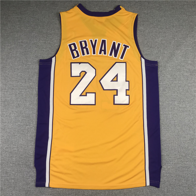 Men's NBA 2008-09 Finals Lakers #24 Kobe Bryant Mitchell & Ness Home Swingman Jersey