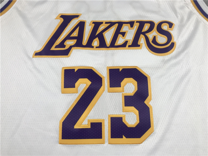 Men's NBA Los Angeles Lakers #23 LeBron James Nike 2023-24 Association Edition Swingman Jersey