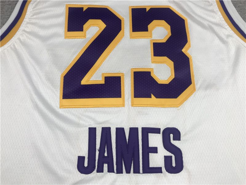 Men's NBA Los Angeles Lakers #23 LeBron James Nike 2023-24 Association Edition Swingman Jersey