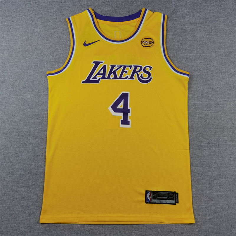 Men's NBA Los Angeles Lakers #4 Dalton Knecht Nike 2024-25 Icon Edition Swingman Jersey