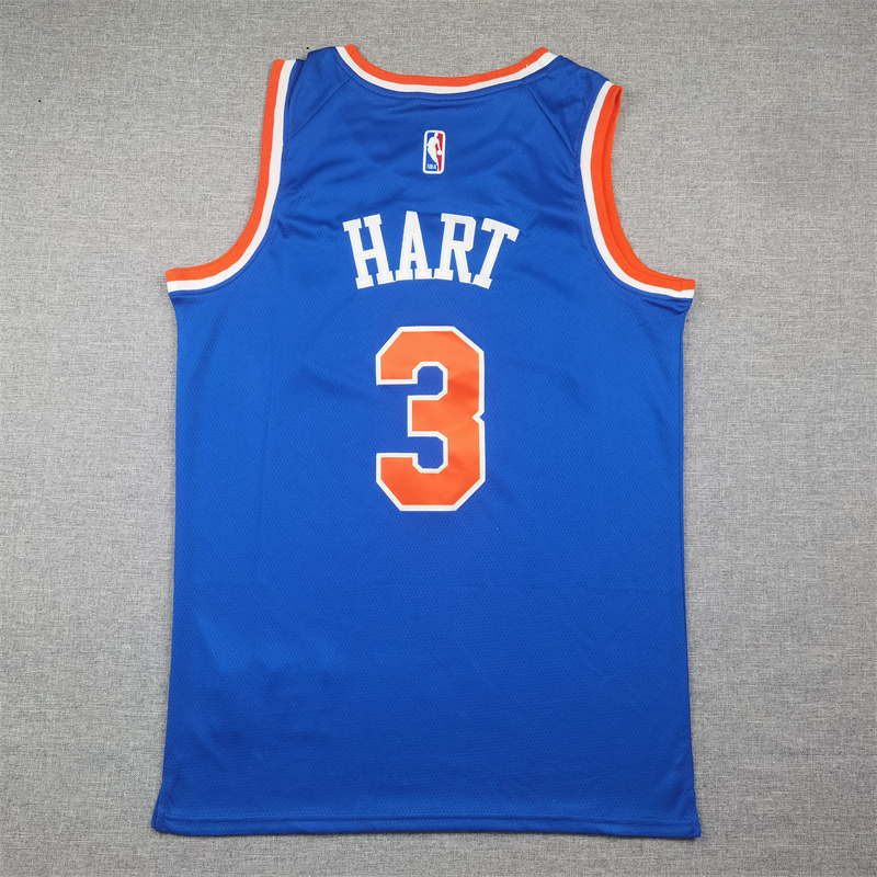 Men's NBA New York Knicks #3 Josh Hart Nike 2024-25 Icon Edition Swingman Jersey