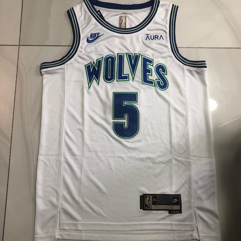 NBA Minnesota Timberwolves #5 Anthony Edwards Men's Nike 2023-24 Classic Edition Embroidery Jersey
