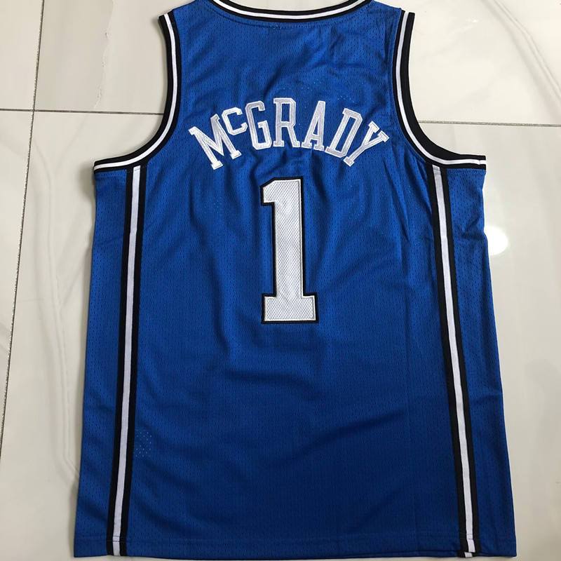 NBA Orlando Magic #1 Tracy McGrady Men's M&N 2003-04 Away Embroidery Jersey