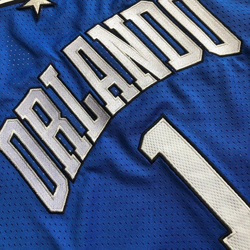 NBA Orlando Magic #1 Tracy McGrady Men's M&N 2003-04 Away Embroidery Jersey