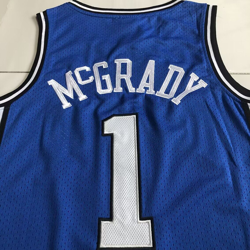 NBA Orlando Magic #1 Tracy McGrady Men's M&N 2003-04 Away Embroidery Jersey