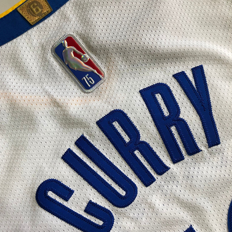 NBA Golden State Warriors #30 Stephen Curry Men's Nike Association Edition Embroidery Authentic Jersey