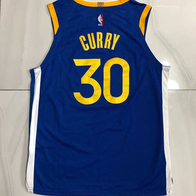 NBA Golden State Warriors #30 Stephen Curry Men's Nike Icon Edition Embroidery Authentic Jersey