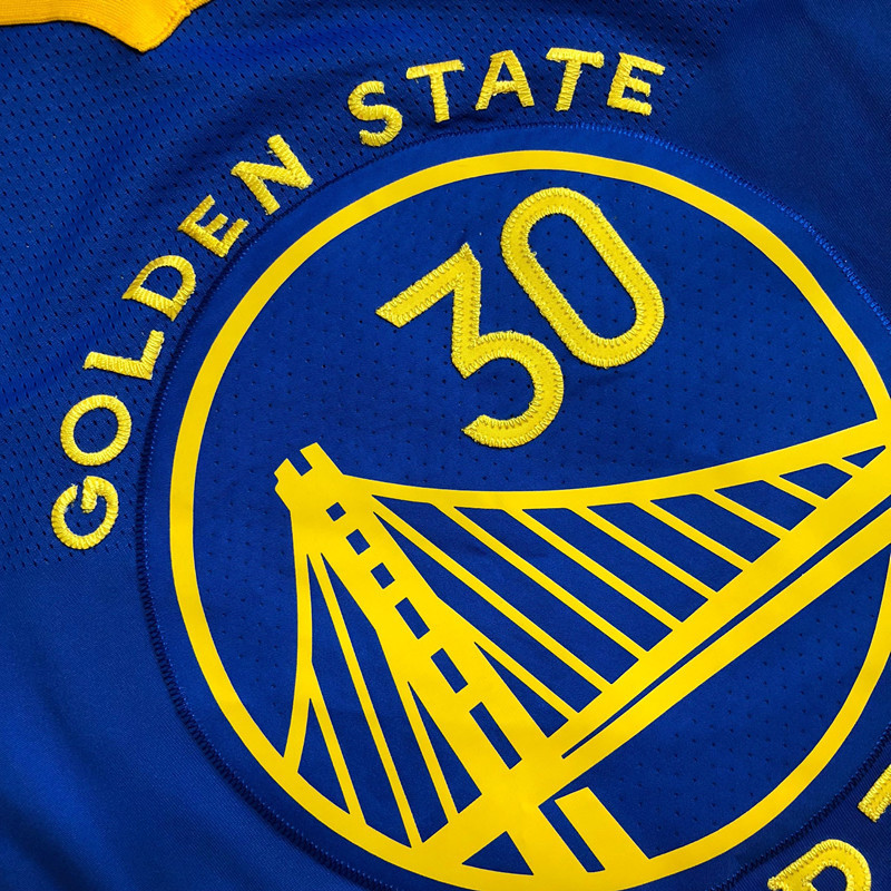 NBA Golden State Warriors #30 Stephen Curry Men's Nike Icon Edition Embroidery Authentic Jersey