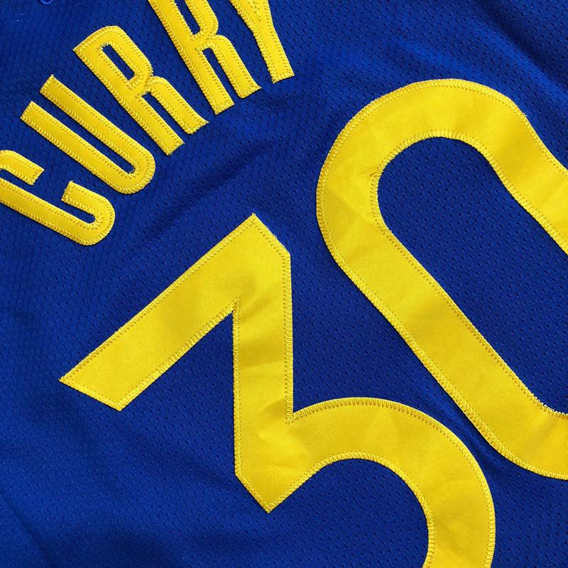 NBA Golden State Warriors #30 Stephen Curry Men's Nike Icon Edition Embroidery Authentic Jersey