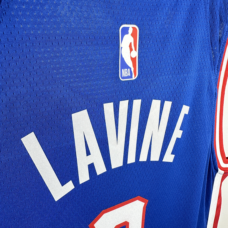 Men's NBA Heat Pressed Jersey Sacramento Kings #8 Zach LaVine 2024/25 - City Edition