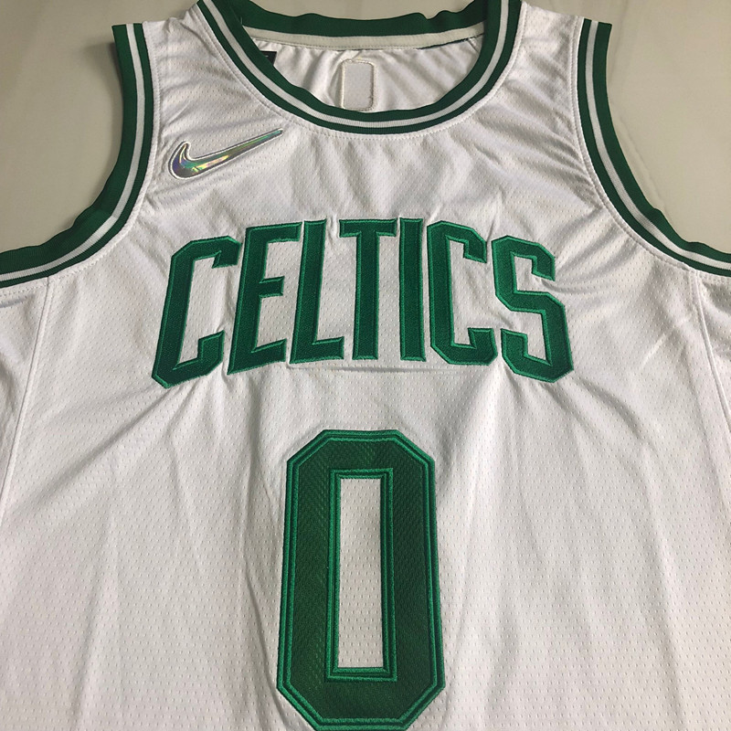 NBA Boston Celtics #0 Jayson Tatum Men's M&N Association Edition Embroidery Jersey