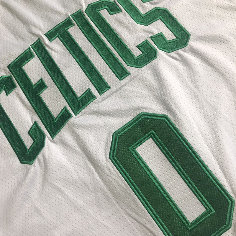 NBA Boston Celtics #0 Jayson Tatum Men's M&N Association Edition Embroidery Jersey