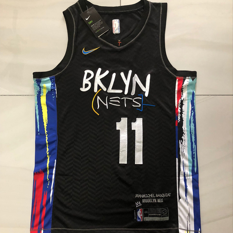 NBA Brooklyn Nets #11 Kyrie Irving Men's Nike 2020-21 City Edition Embroidery Jersey
