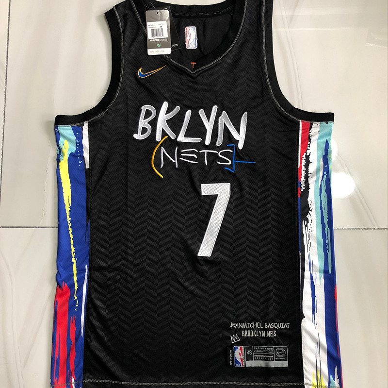 NBA Brooklyn Nets #7 Kevin Durant Men's Nike 2020-21 City Edition Embroidery Jersey