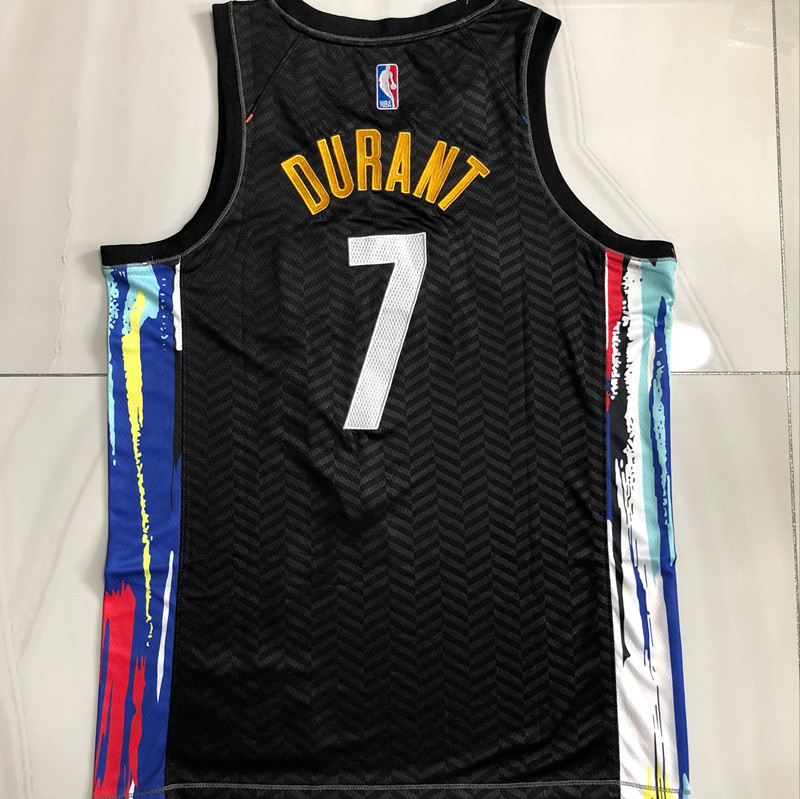 NBA Brooklyn Nets #7 Kevin Durant Men's Nike 2020-21 City Edition Embroidery Jersey