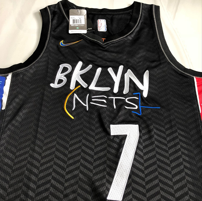 NBA Brooklyn Nets #7 Kevin Durant Men's Nike 2020-21 City Edition Embroidery Jersey