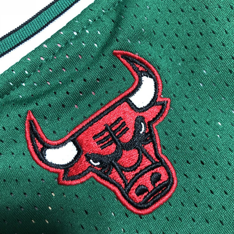 NBA Chicago Bulls #1 Derrick Rose Men's M&N 2008-09 St. Patrick's Day Embroidery Jersey