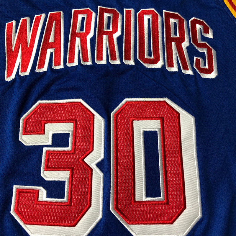 NBA Golden State Warriors #30 Stephen Curry Men's Nike 2021-22 Classic Edition Embroidery Jersey