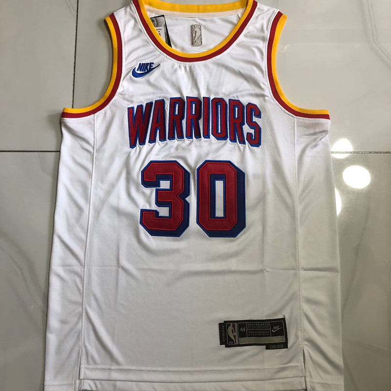 NBA Golden State Warriors #30 Stephen Curry Men's Nike 2024-25 Classic Edition Embroidery Jersey