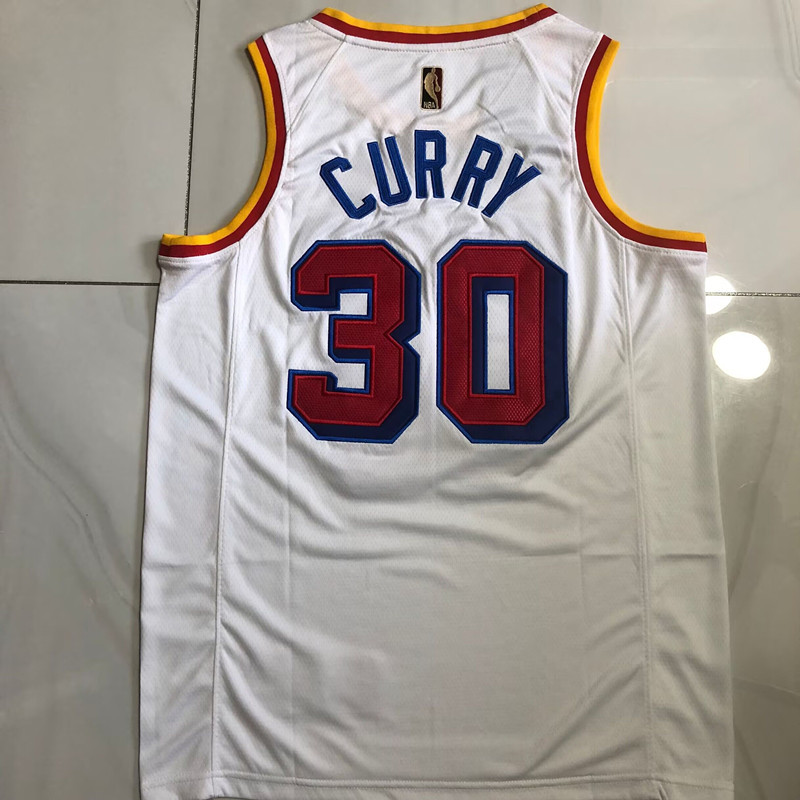 NBA Golden State Warriors #30 Stephen Curry Men's Nike 2024-25 Classic Edition Embroidery Jersey