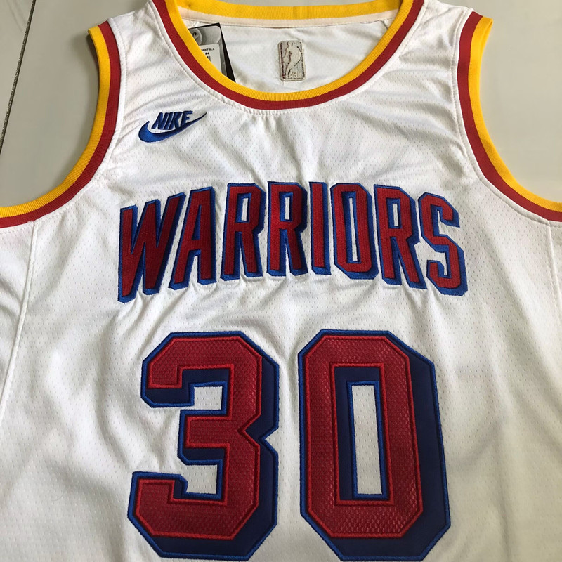 NBA Golden State Warriors #30 Stephen Curry Men's Nike 2024-25 Classic Edition Embroidery Jersey