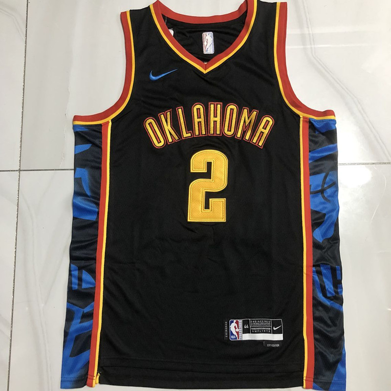 NBA Oklahoma City Thunder #2 Shai Gilgeous-Alexander Men's Nike 2024-25 City Edition Embroidery Jersey