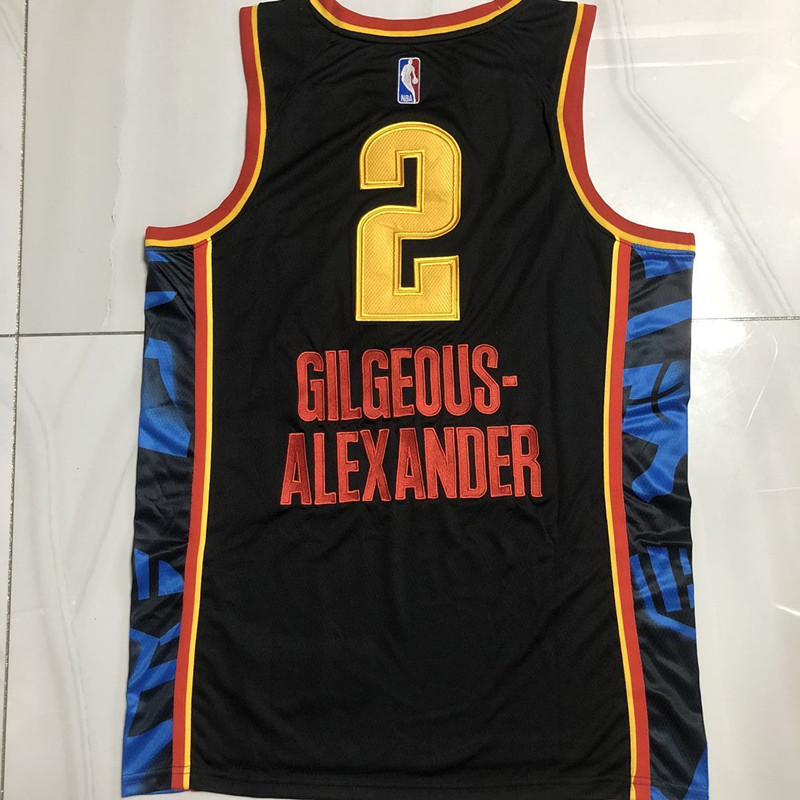 NBA Oklahoma City Thunder #2 Shai Gilgeous-Alexander Men's Nike 2024-25 City Edition Embroidery Jersey