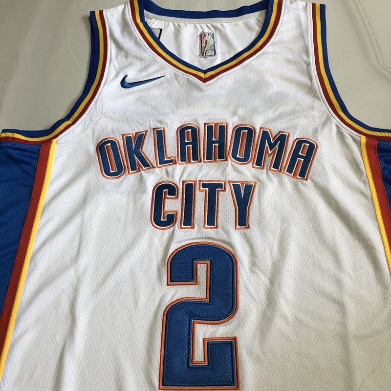 NBA Oklahoma City Thunder #2 Shai Gilgeous-Alexander Men's Nike Association Edition Embroidery Jersey