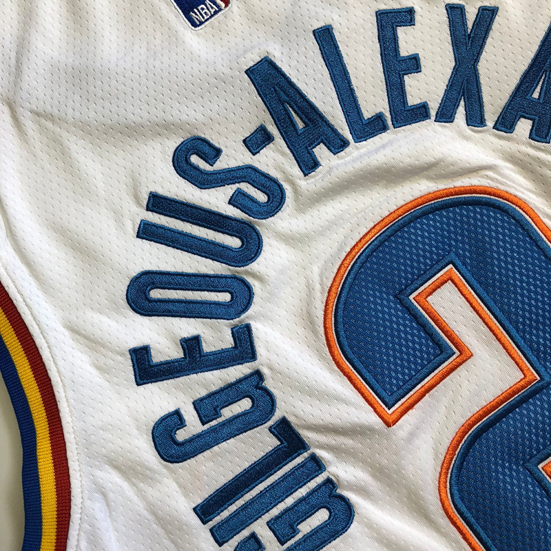 NBA Oklahoma City Thunder #2 Shai Gilgeous-Alexander Men's Nike Association Edition Embroidery Jersey