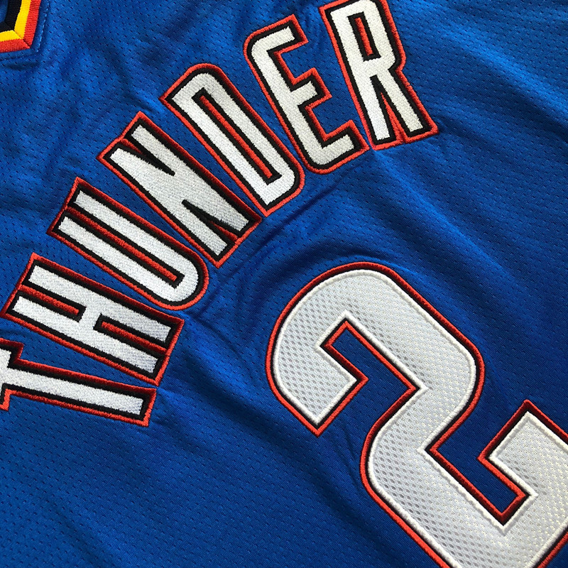 NBA Oklahoma City Thunder #2 Shai Gilgeous-Alexander Men's Nike Icon Edition Embroidery Jersey
