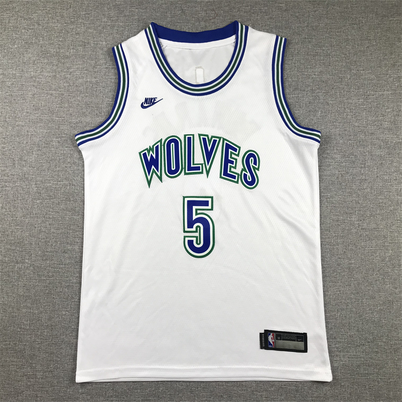 Youth NBA Minnesota Timberwolves #5 Anthony Edwards 2023-24 Classic Edition Embroideried Jersey