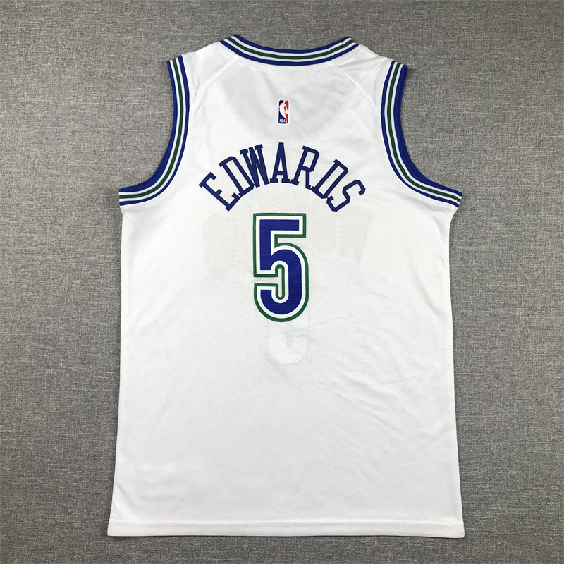 Youth NBA Minnesota Timberwolves #5 Anthony Edwards 2023-24 Classic Edition Embroideried Jersey