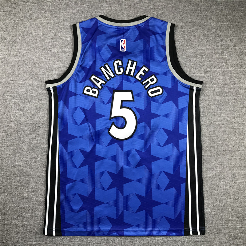 Youth NBA Orlando Magic #5 Paolo Banchero 2023-24 Classic Edition Embroideried Jersey