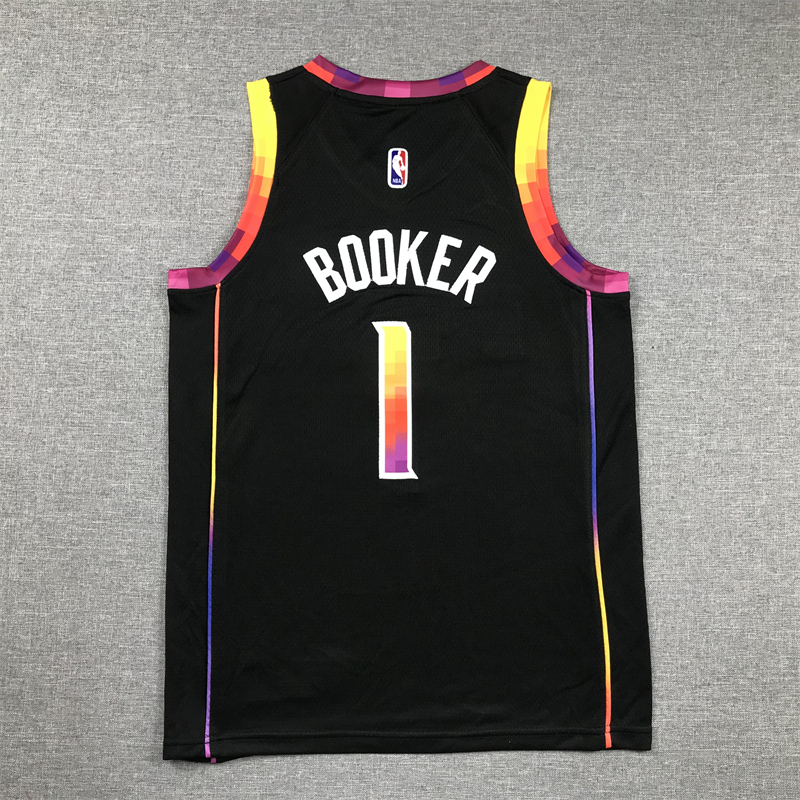 Youth NBA Phoenix Suns #1 Devin Booker 2022-23 Statement Edition Embroideried Jersey