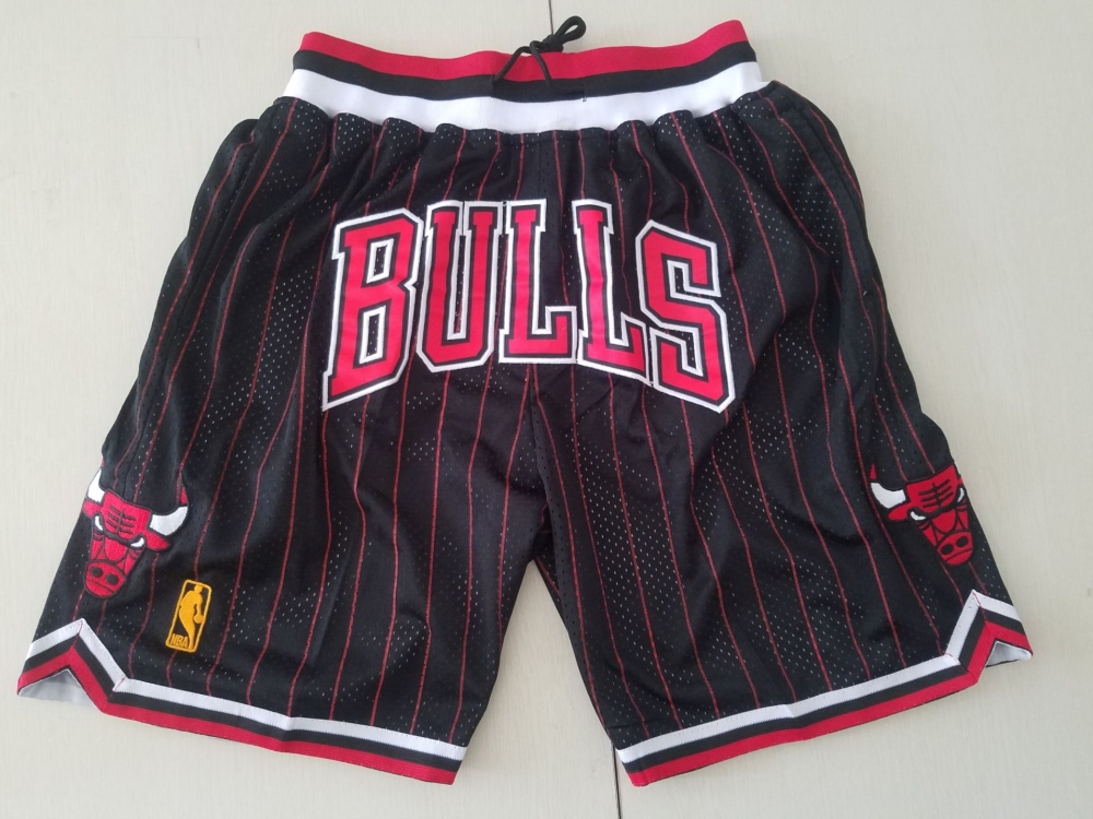 Men's Just ★ Don NBA 1997-98 Chicago Bulls Alternate Swingman Stitched Shorts