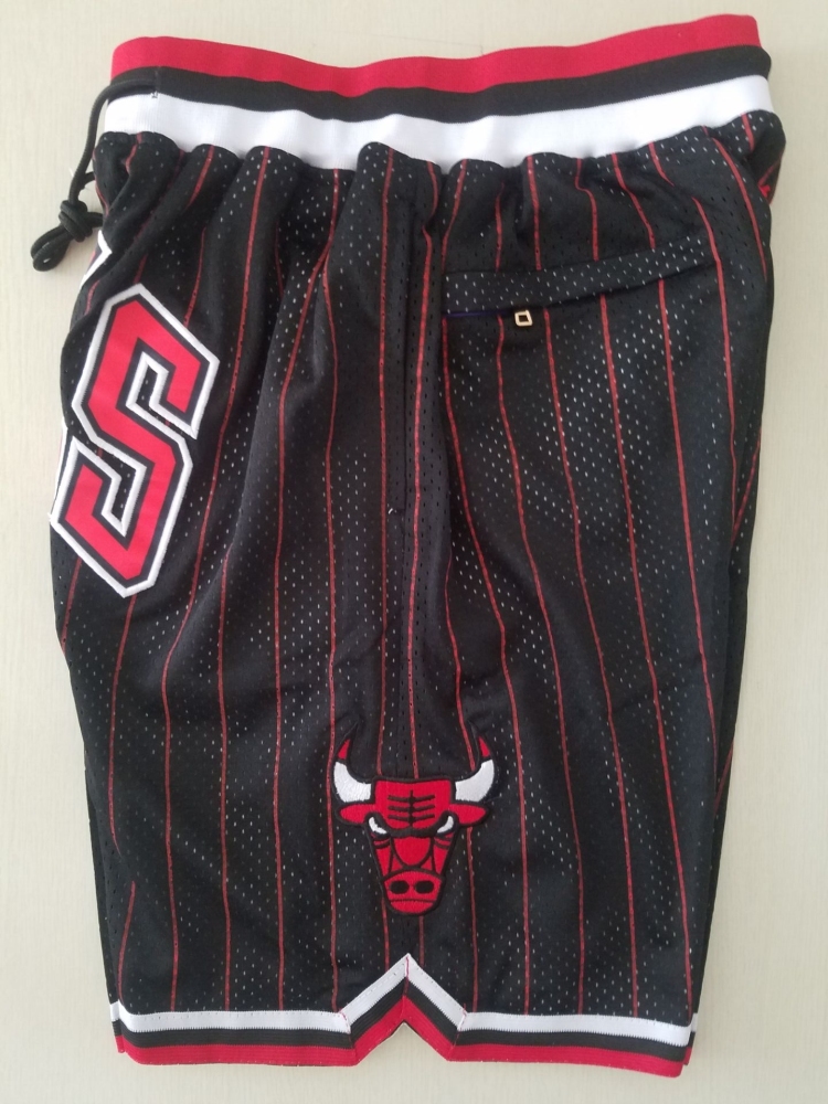 Men's Just ★ Don NBA 1997-98 Chicago Bulls Alternate Swingman Stitched Shorts