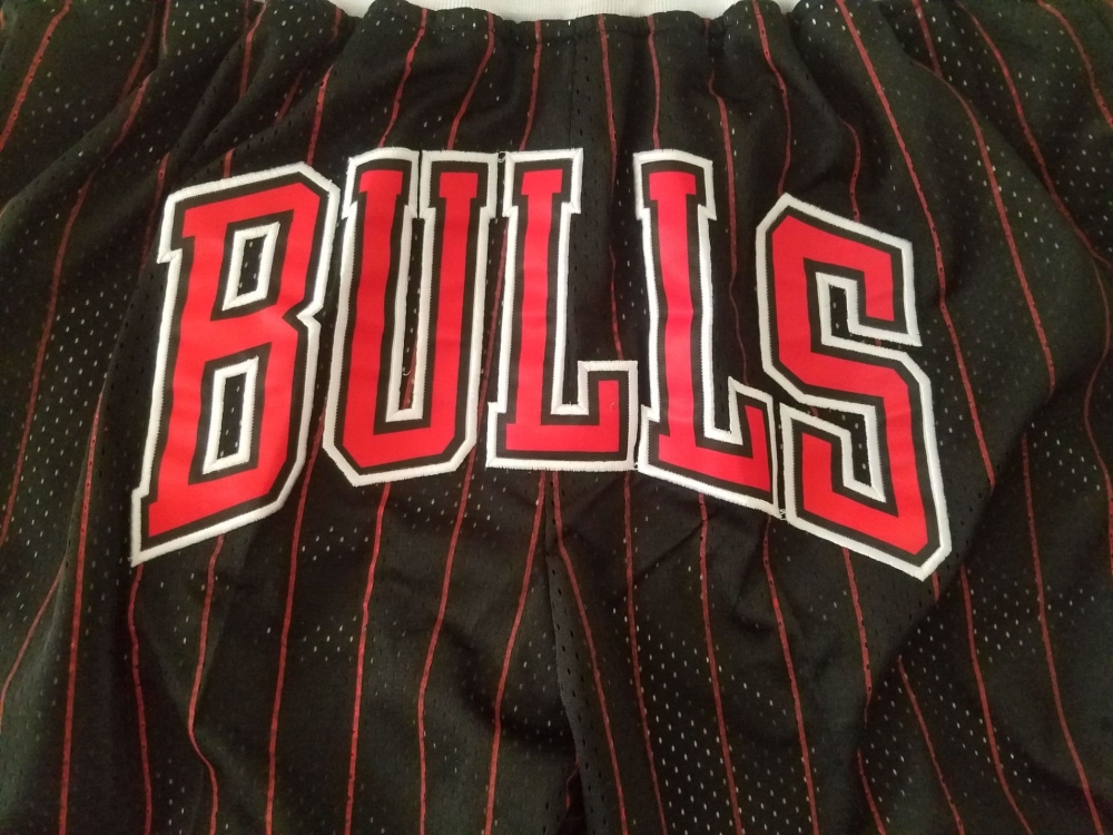 Men's Just ★ Don NBA 1997-98 Chicago Bulls Alternate Swingman Stitched Shorts